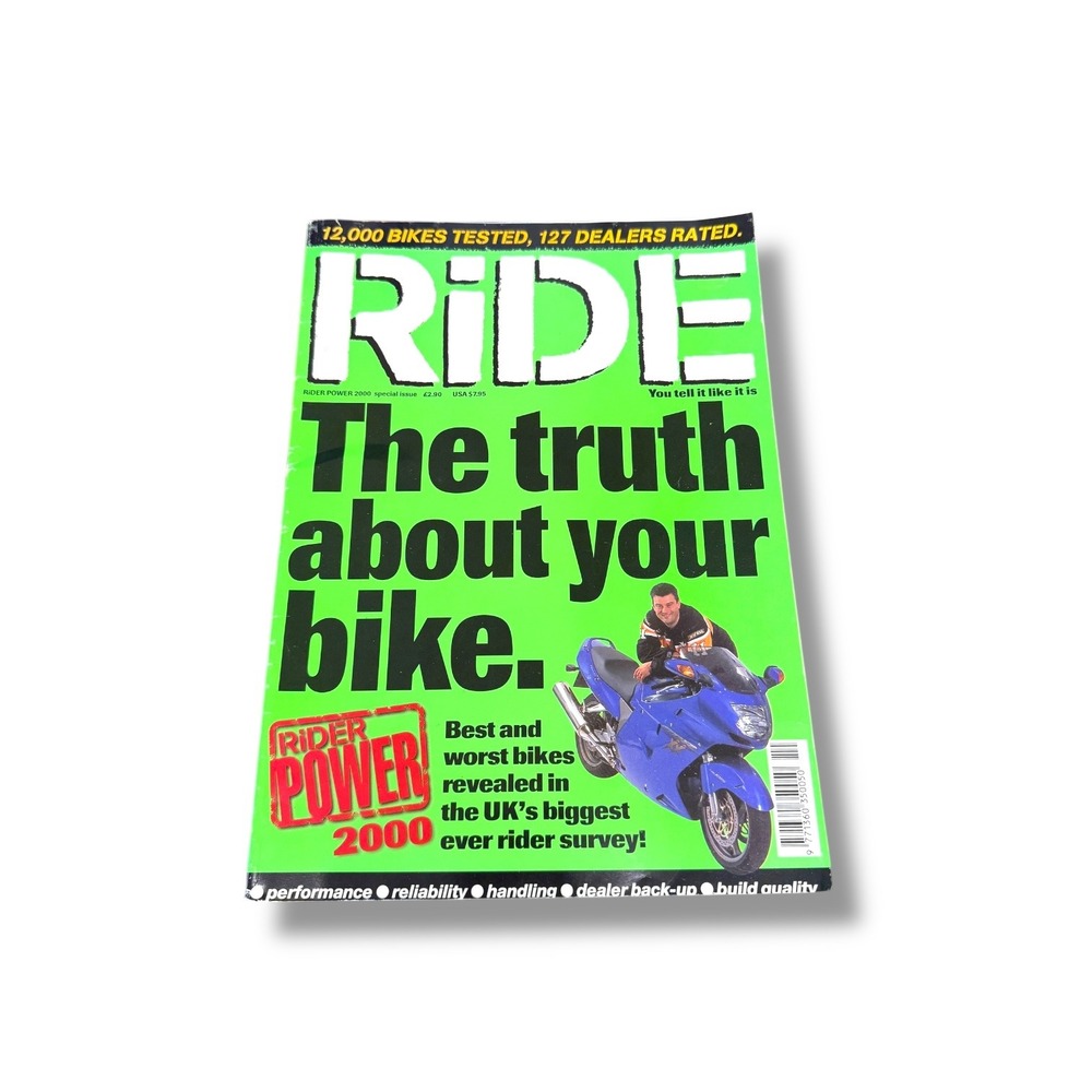 RiDE Magazine Rider Power 2000 UK Motorcycle Survey Vintage‎ Issue